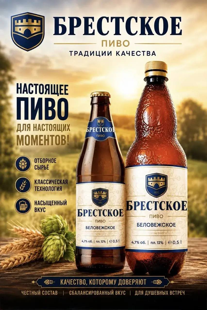 Пиво Беловежское 1,5л