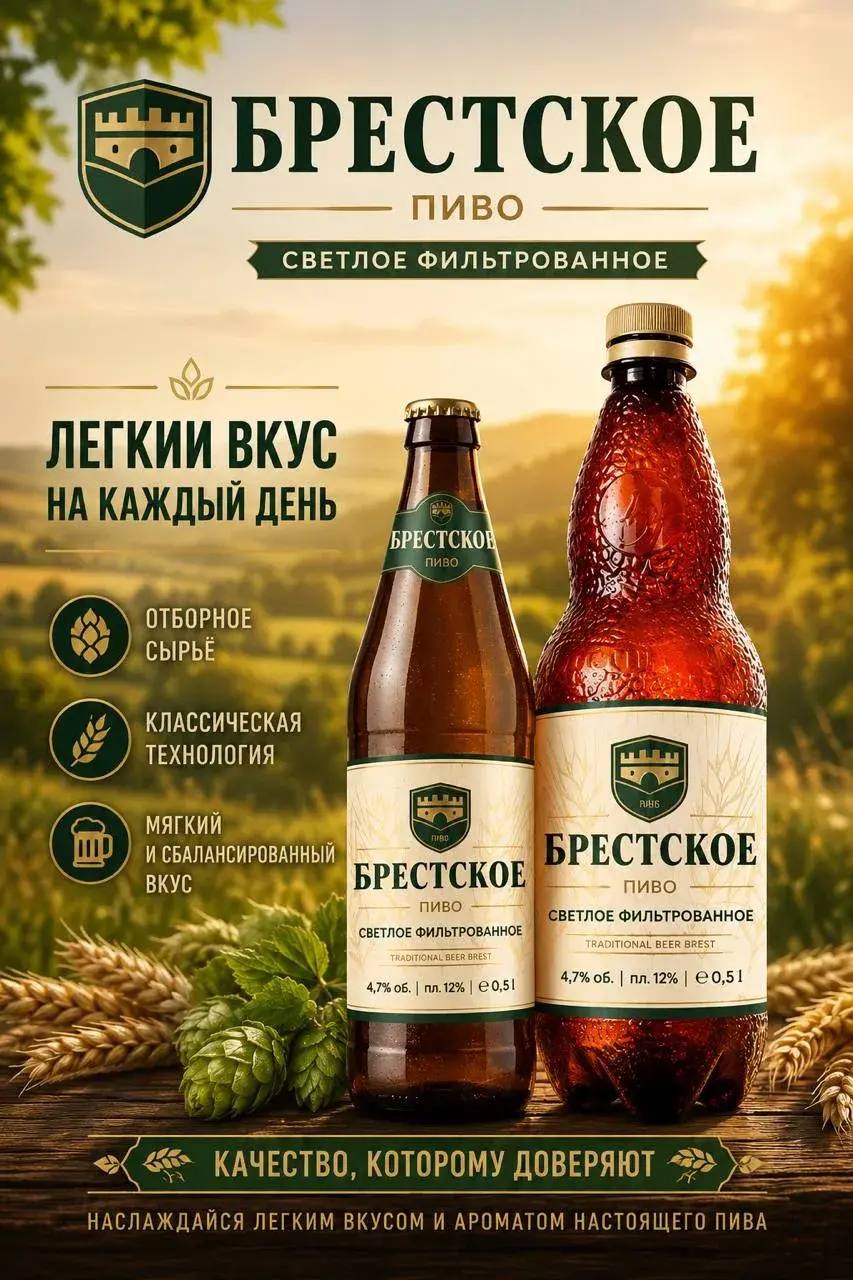 Пиво Брестское 0,5л