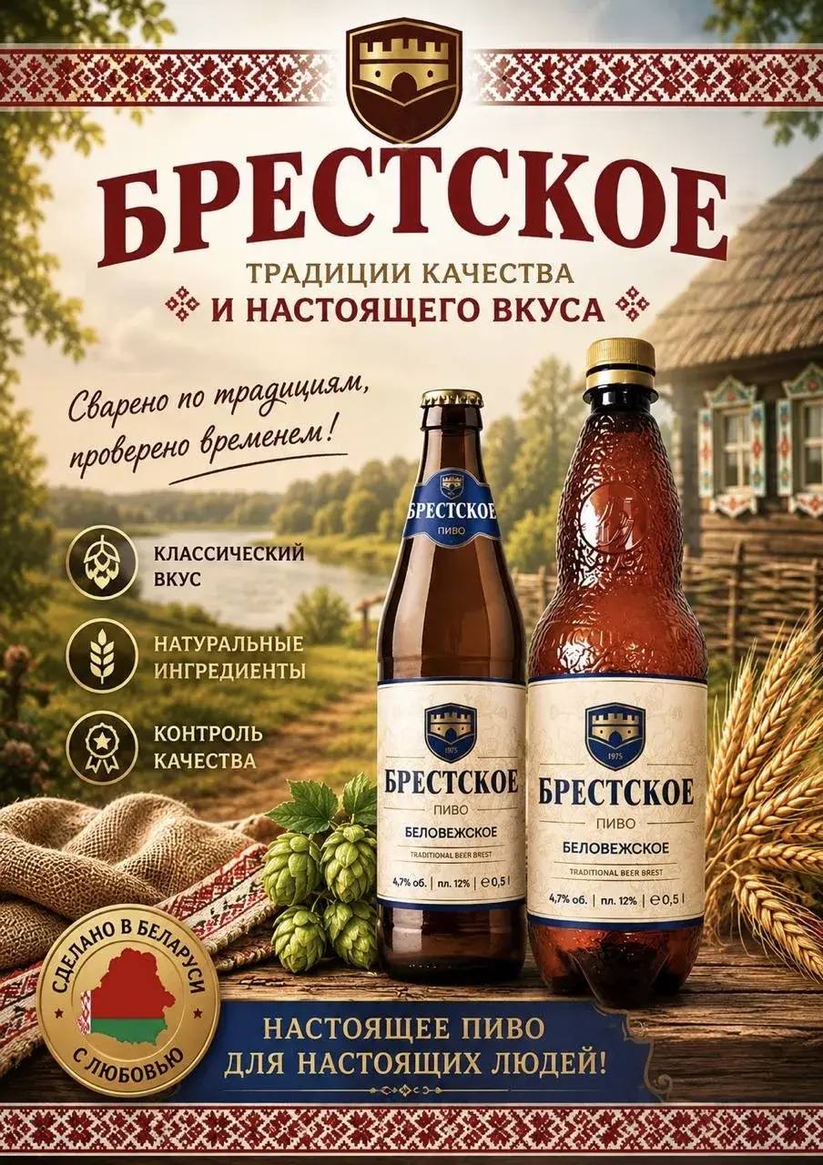 Пиво Беловежское  0,5л