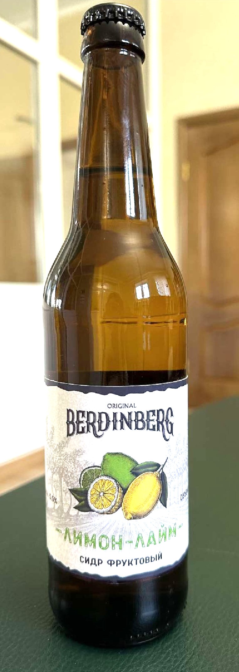 Сидр фруктовый «БЕРДИНБЕРГ ЛИМОН-ЛАЙМ» в стекле