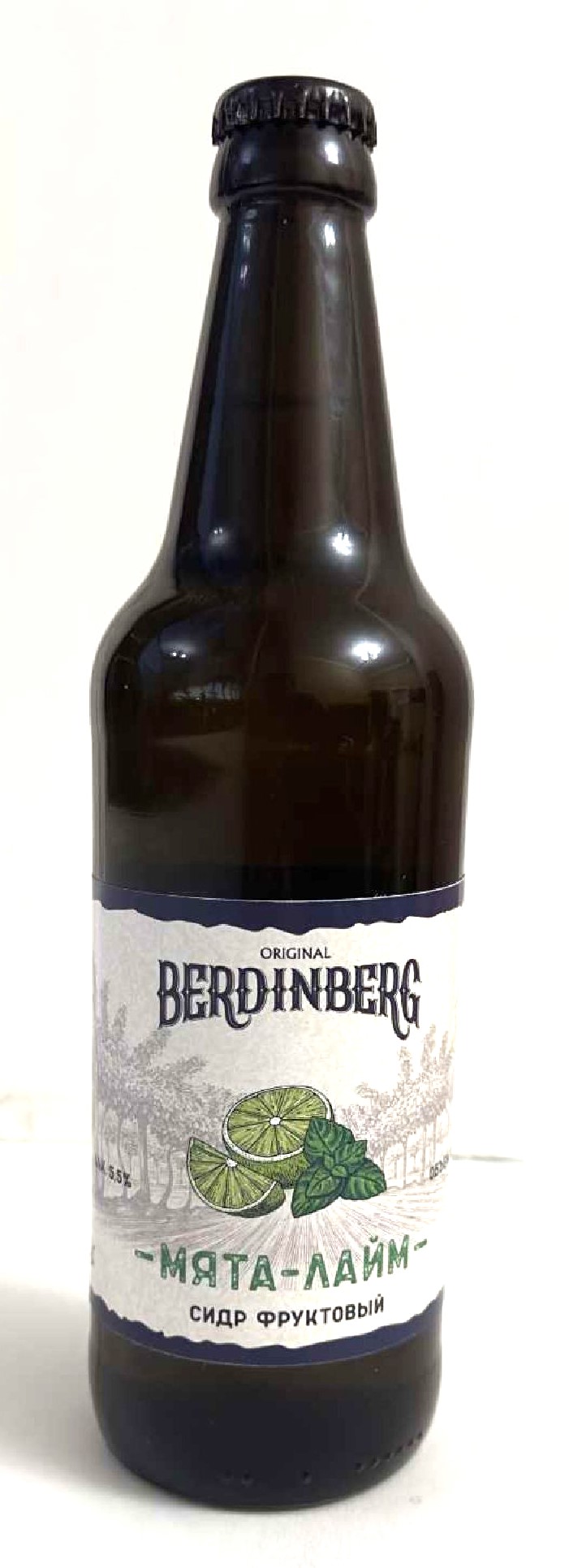 Сидр фруктовый «БЕРДИНБЕРГ МЯТА-ЛАЙМ» в стекле