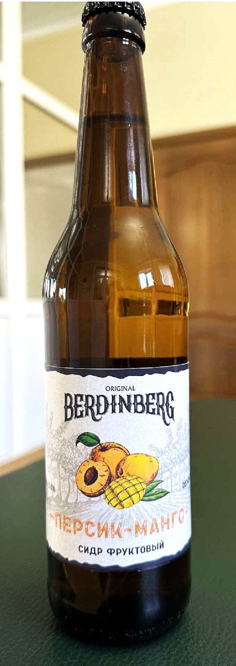 Сидр фруктовый «БЕРДИНБЕРГ ПЕРСИК-МАНГО» в стекле