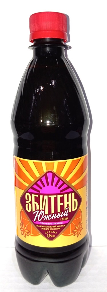 Медовуха «ЗБИТЕНЬ ЮЖНЫЙ темный с травами»