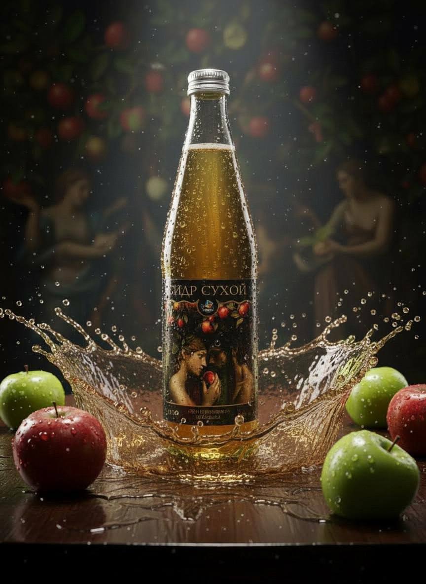 Сидр сухой яблочный прямого отжима