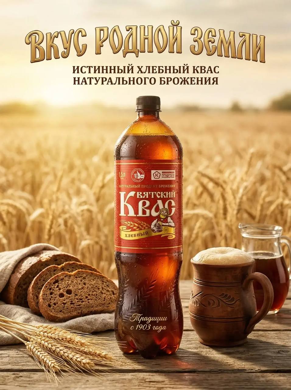 Квас Вятич 1,5л